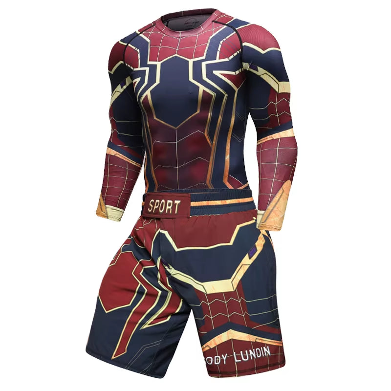 MMA Bjj Boxing Sports T Shirt Men'S Rashguard Jiu Jitsu T Shirt Long Sleeve Fitness Muay Thai Sweater Pants Shorts Boxing Jersey