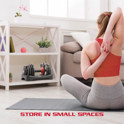 Adjustable Dumbbells 2-Pack, 25Lb Smartbell Dumbbell Set with 9-In-1 Quick-Select Weights, 2.5Lb Increments for Home Gym