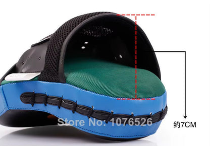 Free Shipping 2Pcs/Lot New Hand Target MMA Focus Punch Pad Boxing Training Gloves Mitts Karate Muay Thai Kick Fighting Yellow