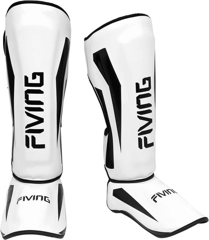 MMA Martial Arts Shin Guards – Padded, Adjustable Muay Thai Leg Guards with Instep Protection for Kickboxing/Mma Training and Sparring – Durable, Professional MMA Equipment