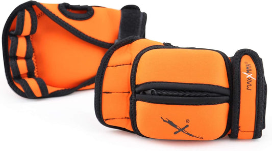 Adjustable Weighted Gloves, 2 Lb. Set - Removable Weight (2 X 0.5 Lb. Each Glove) for Sculpting MMA Kickboxing Cardio Aerobics Hand Speed Coordination Shoulder Strength