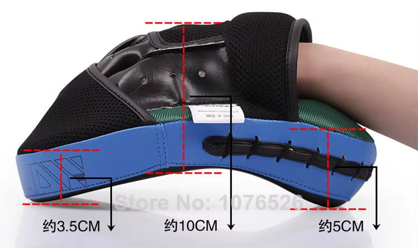 Free Shipping 2Pcs/Lot New Hand Target MMA Focus Punch Pad Boxing Training Gloves Mitts Karate Muay Thai Kick Fighting Yellow