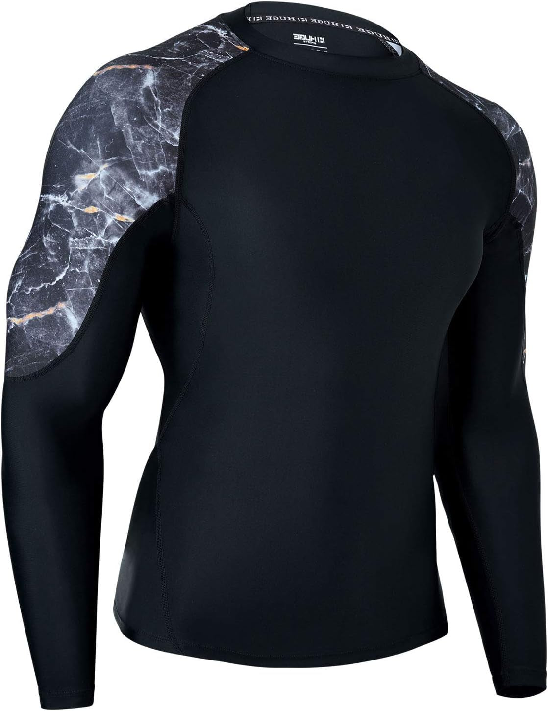 Men'S Rash Guard Long Sleeves UPF 50+ Sun Protection Compression Swim Shirts for Men