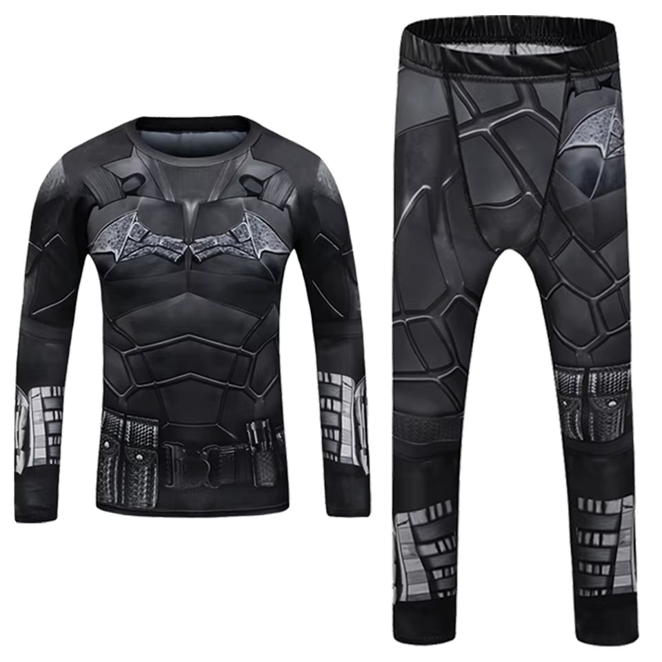 Kid Rashguard Jiu Jitsu T-Shirt +Pant MMA Muay Thai Shorts 4Pcs/Set Boxe Bjj Kickboxing Mma Clothing Children Fitness Sportwear