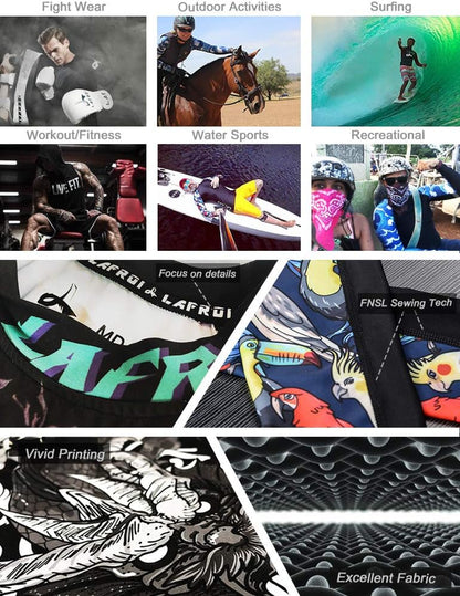 Men'S Long Sleeve UPF 50+ Baselayer Skins Performance Fit Compression Rash Guard-Clyyb