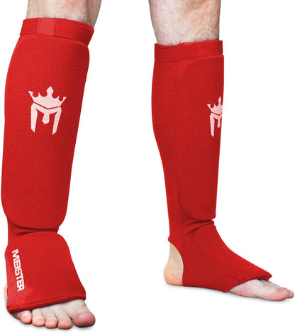 MMA - Padded Shin Guards and Instep in Stretch Fabric