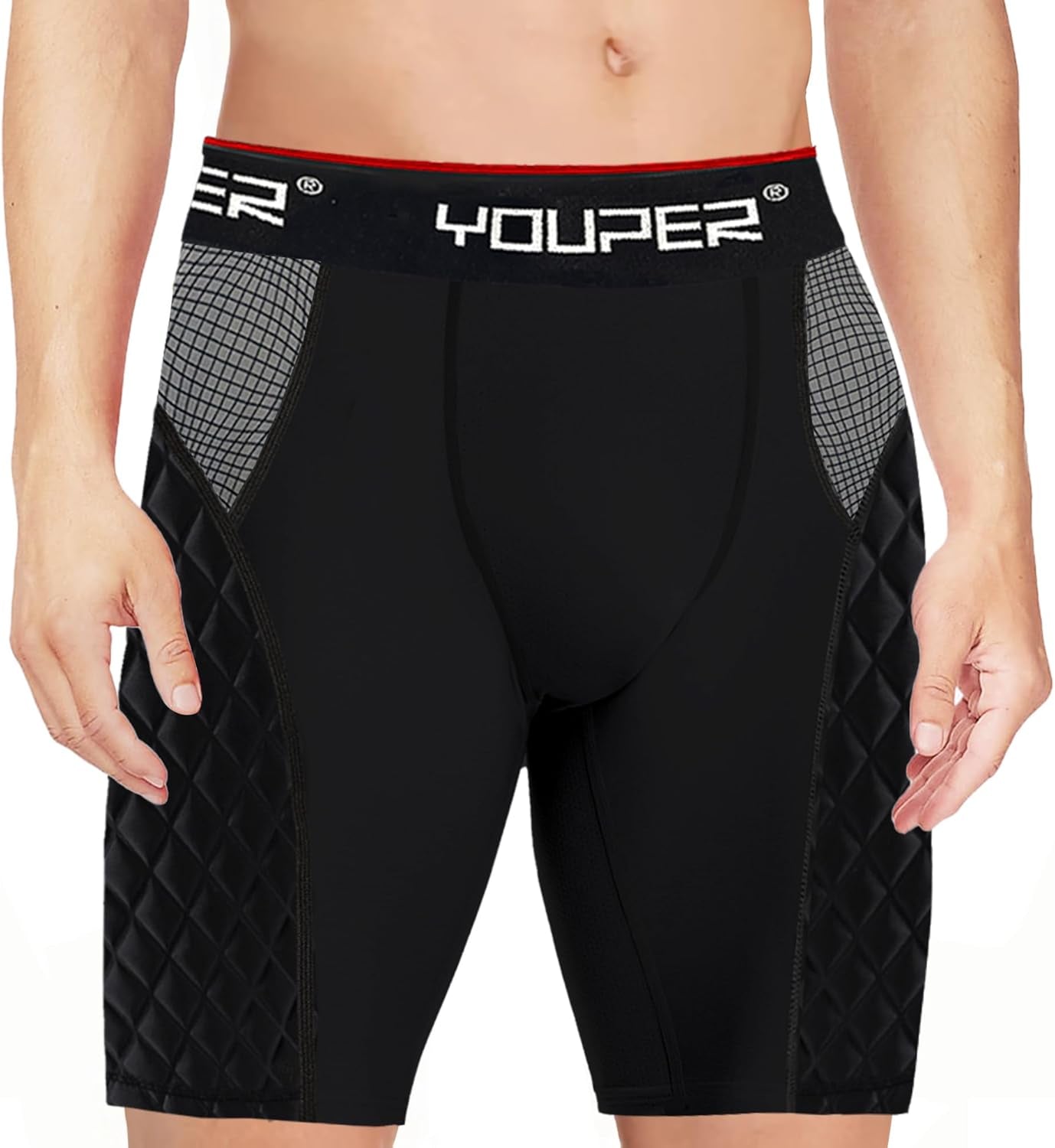 Youth Elite Padded Baseball Sliding Shorts W/Soft Athletic Cup