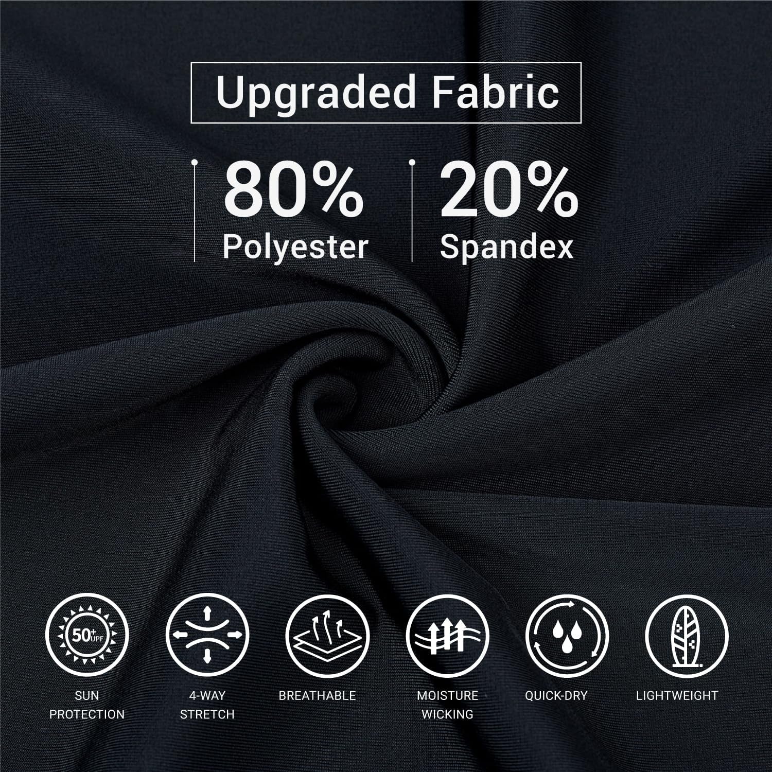 Men'S Rash Guard Long Sleeves UPF 50+ Sun Protection Compression Swim Shirts for Men