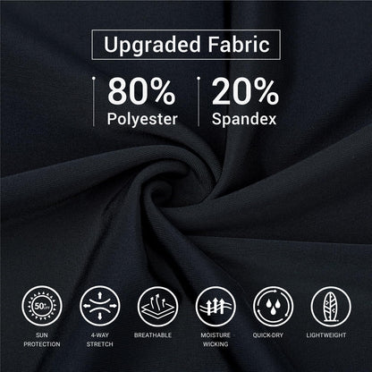 Men'S Rash Guard Long Sleeves UPF 50+ Sun Protection Compression Swim Shirts for Men