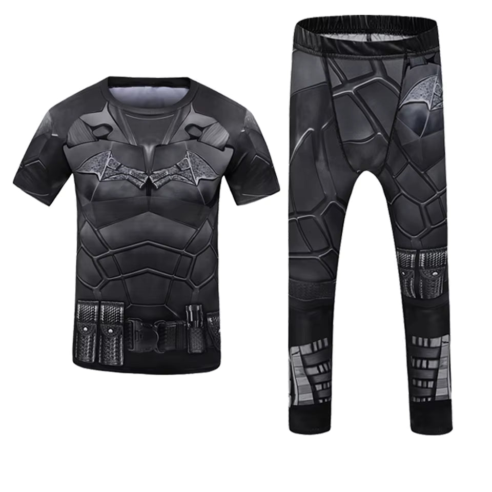 Kid Rashguard Jiu Jitsu T-Shirt +Pant MMA Muay Thai Shorts 4Pcs/Set Boxe Bjj Kickboxing Mma Clothing Children Fitness Sportwear