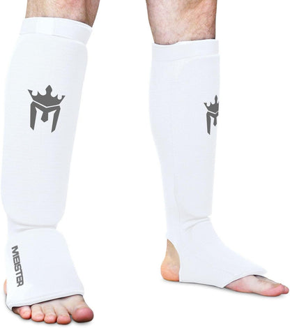 MMA - Padded Shin Guards and Instep in Stretch Fabric