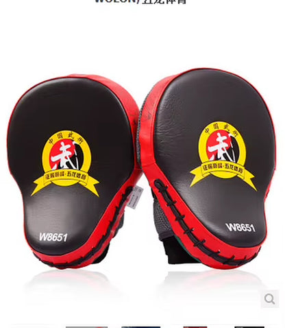 Free Shipping 2Pcs/Lot New Hand Target MMA Focus Punch Pad Boxing Training Gloves Mitts Karate Muay Thai Kick Fighting Yellow
