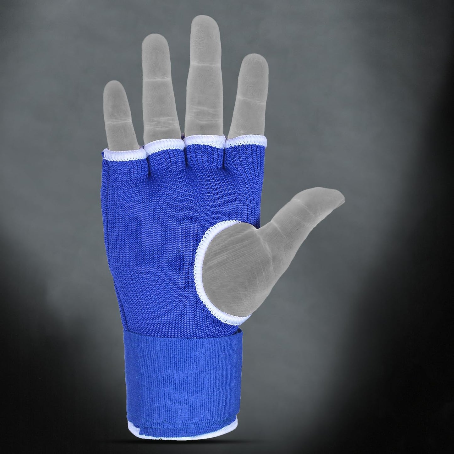 DEFY Padded Inner Gloves Quick 75Cm Long Strap – Inner Boxing Gloves Gel Padded Knuckle Protection – Elasticated Boxing Hand Wraps for MMA Muay Thai Kickboxing Martial Arts Pair