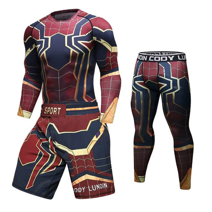 MMA Bjj Boxing Sports T Shirt Men'S Rashguard Jiu Jitsu T Shirt Long Sleeve Fitness Muay Thai Sweater Pants Shorts Boxing Jersey