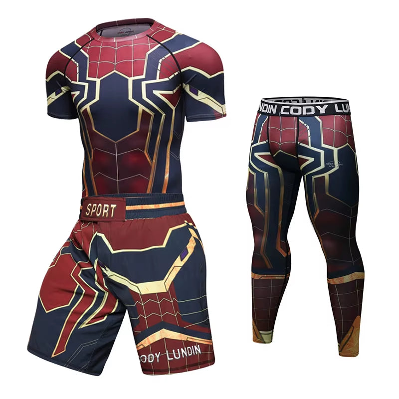 MMA Bjj Boxing Sports T Shirt Men'S Rashguard Jiu Jitsu T Shirt Long Sleeve Fitness Muay Thai Sweater Pants Shorts Boxing Jersey