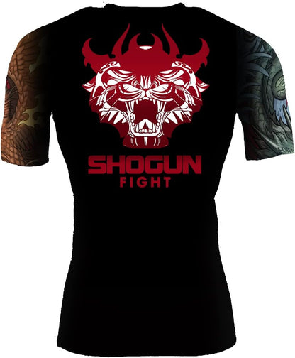 Fight Rash Guard BJJ MMA Premium Jiu Jitsu Fighting Grappling Compression Shirt